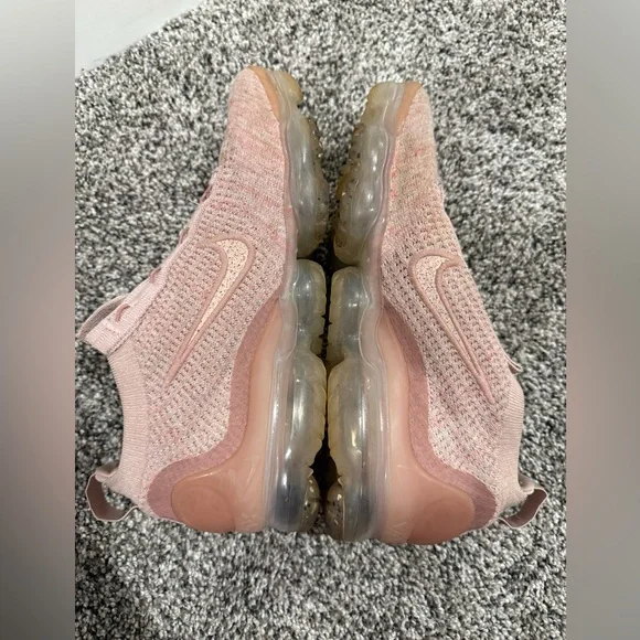 Nike Vapormax 2021 Flyknit pink oxford tennis shoes, women's size 8 READ - Picture 10 of 14